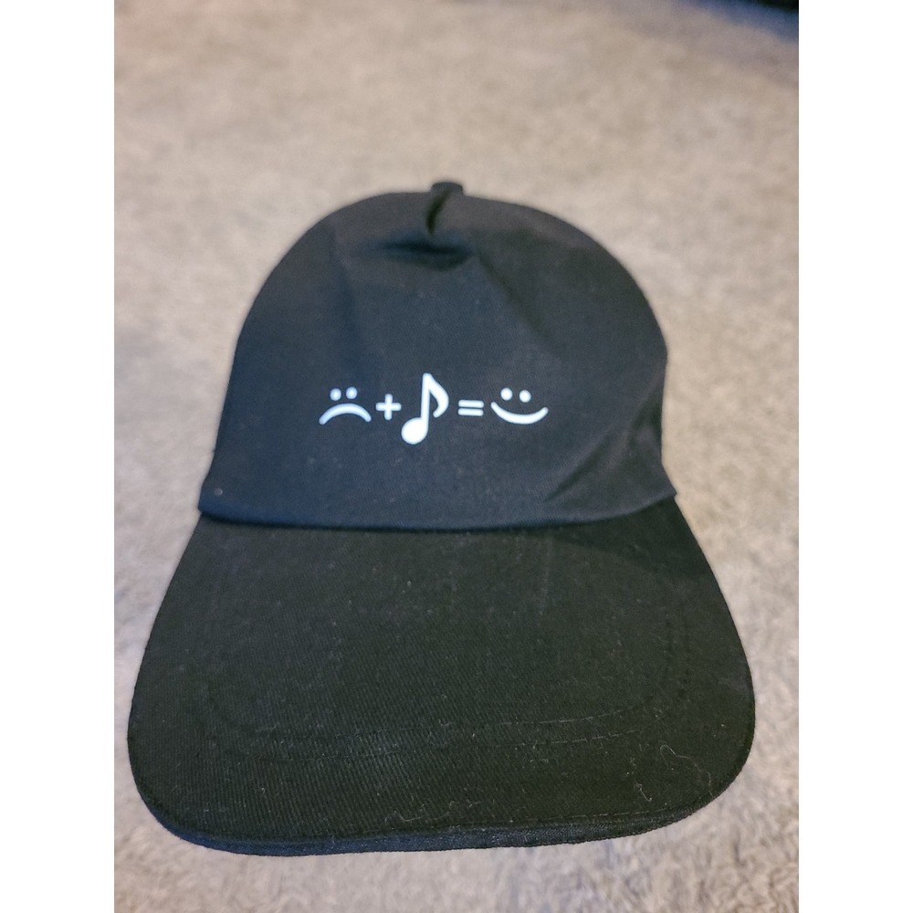 Music Makes You Happy Emoji :( 🎼 :) Baseball Cap Cotton Adjustable Strap Hat